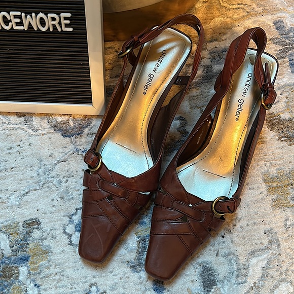 Leather Sling-Back Pump - Picture 3 of 3
